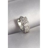 316L Çelik Gümüş Renk Zirkon Taşlı Tragus Piercing Vice1395 3629
