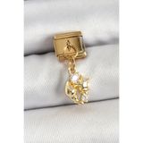 316L Çelik Sallantılı Zirkon Taşlı Deniz Kabuğu Ve Yıldız Model Gold Renk Nomination Charm ali39HTC77684133c1ca3645d32807f428