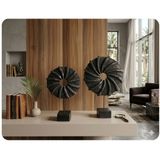 (31cm -36cm boyunda)-(19cm -23cm çapında) kırılmaz polyester,halka pervane figürlü biblo A-1015b