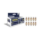 31MM Sofit LED Miniature AMPUL12-24V, Araç Tavan, Iç Aydınlatma Için, 10'lu Paket - Amber