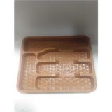 31X 24 cm Çekmece Içi Düzenleyici Kepçelik & Kaşıklık - yok - Kahverengi