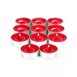 32 Adet Kırmızı Tealight Mum Seti - Uzun Yanma Süreli Ve Kokulu