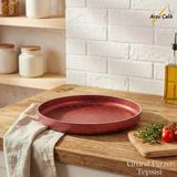32 Cm Granit Pizza Tepsisi - Kırmızı