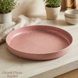 32 Cm Granit Pizza Tepsisi - Pembe