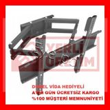 32 İNÇ 55 İNÇ ÇİFT KOLLU HAREKETLİ LED LCD TV DUVAR ASKI APARATI