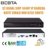 32 KANAL 5MP 1440P IP KAMERA KAYIT CİHAZI NVR 8232 XMEYE