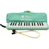 32 Tuşlu Bez Çantalı Melodika Pastel Yeşil