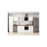 320X210 Cm Klasik Mebran Mutfak Dolabı Beyaz Beyaz Mb-E90B50S60-3 Mebran | Beyaz - Suntalam