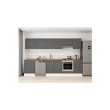 320X210 Cm Klasik Mebran Mutfak Dolabı Beyaz M-E90S60S50-1 Mebran | Antrasit - Suntalam