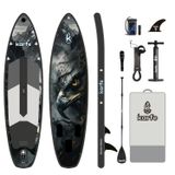 320x79x15cm Woven Stitch ve MSL Fusion Tech. Yapı - Şişme Paddle Board ve Deniz Bordu, Full Aksesuarlı SUP Board Seti, Taşınabilir ve Dayanıklı Stand Up Paddle - Kürek Sörfü (Model: NOCTURNE)