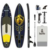 320x81x15cm Woven Stitch ve MSL Fusion Tech. Yapı - Şişme Paddle Board ve Deniz Bordu, Full Aksesuarlı SUP Board Seti, Taşınabilir ve Dayanıklı Stand Up Paddle - Kürek Sörfü (Gilded Wing)