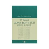 323 NUMARALI KARAMAN ŞER'IYYE SICILI 1897-1901 (R. 1312-1317) - ALAATTIN AKÖZ