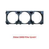 32650 3Lü Pil Tutucu Birleştirici 32700 Lityum Lion Lipo Batarya Pil Yuvası Mobil Güç Kaynağı Akü Elektrikli Araba Robot Bisiklet