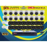 32'Lİ CENOVA 2MP AHD FULL SET+HARDDİSK Güvenlik Kamerası