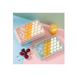 33 Hazneli Küresel Buz Kalıbı - Mavi ve Pembe Renklerde Premium Plastik, Yeniden Kullanılabilir Tray
