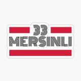 33 MErsinli Plaka Araba Sticker Yapıştırması