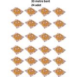 33 Metre Şeffaf Selefon Bant 24 Adet