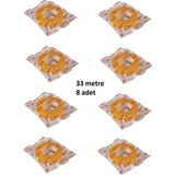33 Metre Şeffaf Selefon Bant 8 Adet