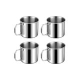 330 Ml Katlanır Kahve Kamp Bardağı, 4 Adet Set