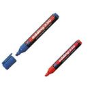 330 Permanent Markör Koli Kalemi 1-5Mm Kesik Uç 2 Li Blister Set Mavi-Kırmızı