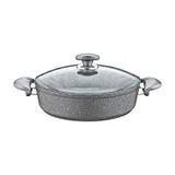 3310 2 Parça Bio Granit 28x8 Cm Karnıyarık Tencere Gri Grİ