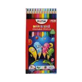 33112 Kuru Boya Kalemi 12 Renk - Çok Renkli - Yarım - Standart