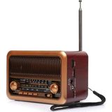 3315 Mini Taşınabilir Nostaljik Radyo Bluetooth Hoparlör Mp3 Çalar - Çok Renkli