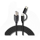 3351 Type C +Micro USB Yazıcı Printer Midi Bağlantı Kablosu Hızlı USB C USB B Midi Cihazını Müzik Kaydı/oynatma Veri Iletimi Için Bilgisayara Bağlamayı SAĞLAR(LN-3351 Type C+Micro Usb)