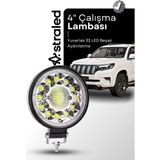 33LED 12-24 Volt Yuvarlak Spot Far Oto Çalışma Lambası Atv Kamyon Tır Traktör Offroad
