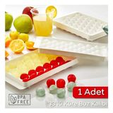 33'lü Küre Buz Kalıbı | Bpa Free - 1 Adet Buzluk - Renkli