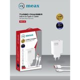 33W Turbo Hızlı Şarj Cihazı + Usb-A To Type-C Kablo | Güçlü Telefon Şarj Adaptörü - Beyaz