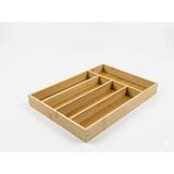 33X25 cm Bambu Çatal Kaşıklık – Bölmeli Çekmece Içi Kaşık Çatal Düzenleyici - Çok Renkli