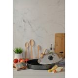 34 cm Kapaklı Büyük Tava, Yufka, Börek, Balık ve Bazlama Için Ideal - Seçenek 1 - Altın - Gümüş - Bakır