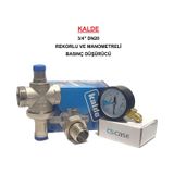 3/4" Dn20 Rekorlu Su Basınç Düşürücü + Case Manometre