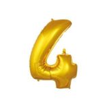 34 Inç Folyo Rakam Balon, GOLD4