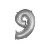 34 Inç Folyo Rakam Balon, GÜMÜŞ9