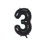 34 Inç Folyo Rakam Balon, SİYAH3