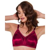 340 - Saten Toparlayıcı Sütyen Telsiz Süngersiz Minimizer - Bordo, 80 B