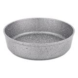 3411 Granit Yuvarlak Fırın Tepsisi Gri 30 cm