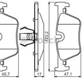 34216873093 Fren Balatası Arka (bmw F20-30 )2530701 Bos-0986495289-mar