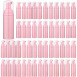 35 Adet 2 Oz (60 Ml) Köpük Sabunluk, Plastik, Doldurulabilir Seyahat Şişeleri, Pompalı, El Dezenfektanı, Kirpik, Şampuan, Kastilya, Sıvı Pembe
