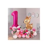 35 Adet Beyaz, Mor, Pembe, Lateks Balon Ceylan Folyo Balonlu Yaş Balon Set, 4365345