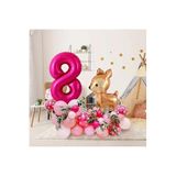 35 Adet Beyaz, Mor, Pembe Lateks Balon ve Ceylan Folyo Balon Seti, 4365345