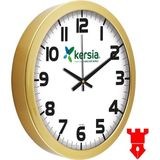 35 cm Büyük Boy Metalize Plastik Duvar Saati 35 cm Ev , Ofis , Büro Iş Yeri Okul - Gold