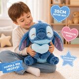 35 Cm Kalpli Stitch Peluş Oyuncak Sevimli Yumuşacık Büyük Boy Hediye Ve Koleksiyonluk