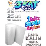 35 Gram 25 cm x 10 Metre Yüksek Kalite Kalın Balonlu Naylon Patpat