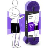 35 kg Direnç Bandı Kas Geliştirme Lastiği Fitness Pilates Cross Training Bant Mor - Extra Sert