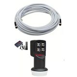 35 METRE UYDU ANTEN KABLOSU+4 LÜ LNB+HD UYDU SET