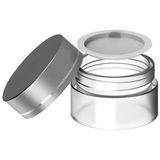 35 ml Boş Şeffaf Cam Seyahat Krem ve Organizer Kavanozu Kozmetik Şişesi - Çok Renkli