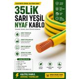 35 Mm² Sarı Yeşil Nyaf Esnek Kablo – Topraklama ve Pano Kablosu Efe Elektrik - 3MT